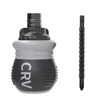 Отвертка с храповым механизмом CRV, стальные отвертки, регулируемая длина, набор крестовых шлицевых отверток, двухцелевый ремонтный инструмент