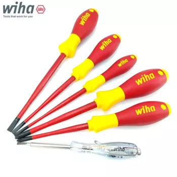 Отвертка Wiha SoftFinish Electric SlimFix Phillips PH1 PH2