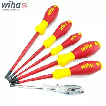 Отвертка Wiha SoftFinish Electric SlimFix Phillips PH1 PH2