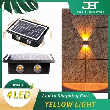 OUIO 4 светодиодные солнечные настенные светильники