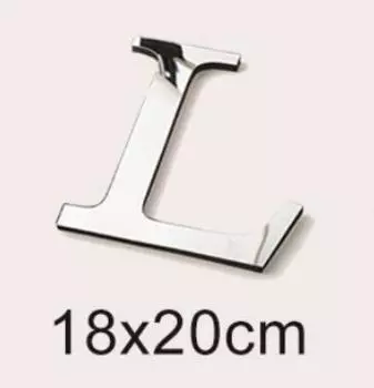 OUJING 3D Зеркальные Настенные Наклейки Английский Алфавит