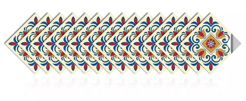 OUJING Европейский стиль настенные наклейки под плитку 8/12/15 см