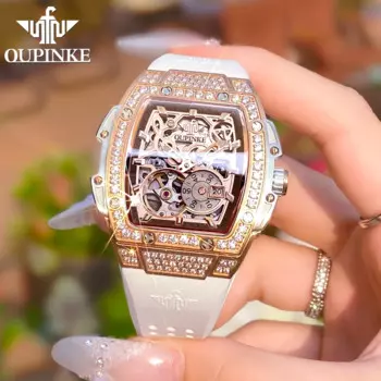 OUPINKE оригинальные автоматические механические часы для женщин высокого качества роскошные классические женские наручные часы модные элегантные женские часы