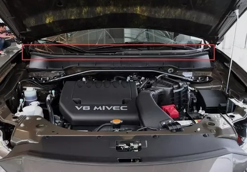 Outlander2 CW0W 2007-2012 уплотнитель, капот, задний 5902A006