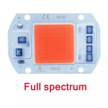 OuuZuu COB LED Фитолампа полный спектр 20/30/50Вт