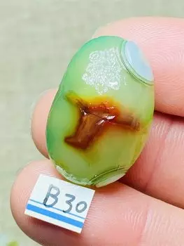 Овальная подвеска из натурального агата Pinhan