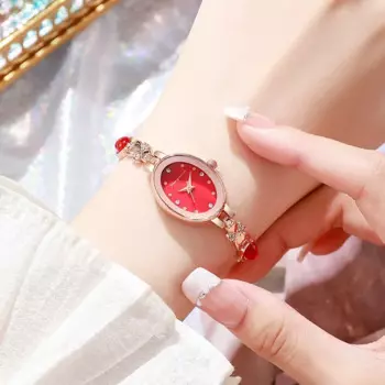 Овальные красочные простые модные женские часы, легкие роскошные винтажные овальные часы с бриллиантами, женские часы reloj mujer