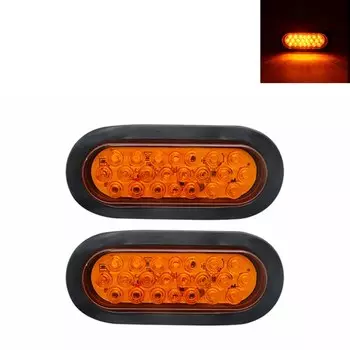 Овальные Светодиодные Задние Фонари Для Прицепов Белый Красный Желтый 12-24-80 Вт 22-smd Стоп-сигнал Поворота Задние Фонари Д...