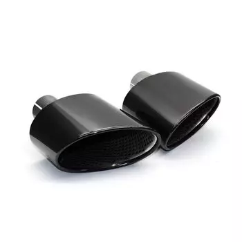 Овальный глушитель выхлопной трубы для Audi A3 A4 A5 A6 A7 до RS3 RS4 RS5 RS6 RS7