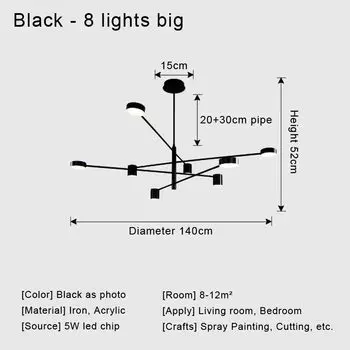 OWEN LYCA Потолочная люстра LED черная/медь