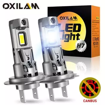 OXILAM 2 шт. 120 Вт H7 светодиодная фара Canbus 22000LM Mini LED H7 лампа турбо беспроводная Plug & Play для Nissan Ford Mustang Honda Toyota