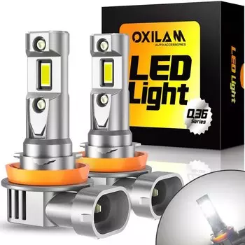 OXILAM 2 шт. Canbus H8 H11 Светодиодная лампа для фар Универсальная H9 9005 HB3 9006 HB4 9012 HIR2 Автомобильная фара для Golf 7 Bmw E60 E46 Passat