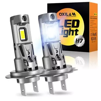 OXILAM 2 шт. H7 Led Turbo лучшие светодиодные лампы H7 для автомобиля Kia VW Mercedes W210 Benz Ford Focus MK3 C6 6500K белый 12 В
