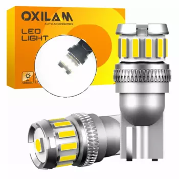 OXILAM 2 шт. T10 W5W Светодиодная лампа Супер яркая 194 168 LED 4014 SMD Canbus Автомобильная парковочная сигнальная лампа Внутреннее освещение