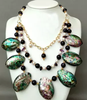 Ожерелье из натурального пресноводного жемчуга, 18-25 дюймов