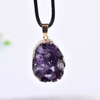 Ожерелье с подвеской из бразильского аметиста Harmonious Crystalloid