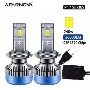 P17 H7 Led H4 Led Lights do pojazdw Reflektor H11 arwka LED Canbus Samochodowe wiata przeciwmgielne 36000Lm Super jasny reflektor samochodowy