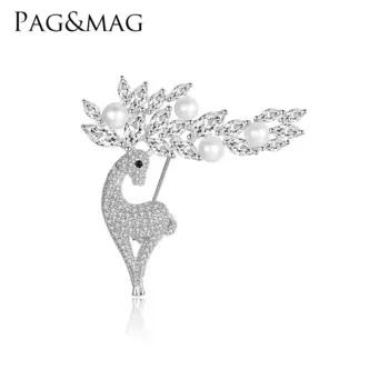 PAG & MAG новая брошь в стиле ретро S925 набор Meilu с 3A брошью из циркония и жемчуга