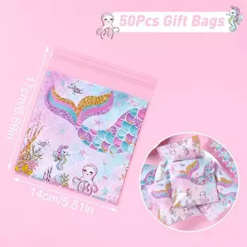 Пакеты для подарков FENGRISE, пластиковые, 14х14 см