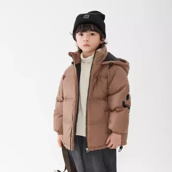 Пальто для девочек, пальто, куртка, ветрозащитная верхняя одежда, сезон зима-осень 2024, теплая хлопковая школьная Спортивная одежда для подростков