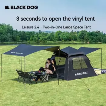 Палатка Naturehike BLACKDOG 150D автоматическая для кемпинга, на 3-4 человек, уличная, быстрооткрытая, UPF50 + туристическая
