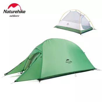Палатка Naturehike Cloudup туристическая, Ультралегкая, нейлоновая, 1/2 T, водонепроницаемая, 210 человек
