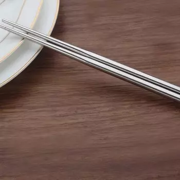 Палочки для еды QUHE серебристые 25 см