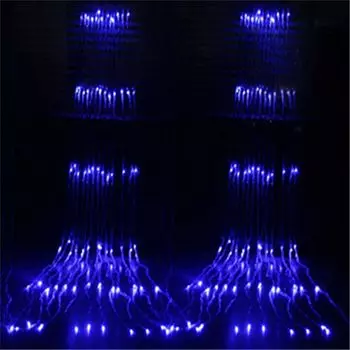 PAMNNY светодиодные гирлянды водопад 3х3М/3х2М многоцветные