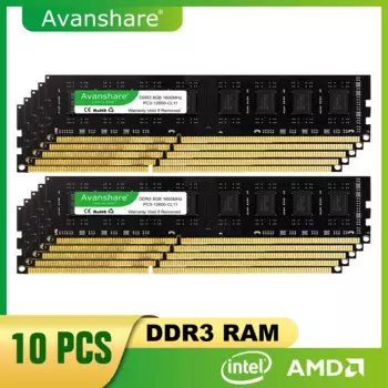 Память Avanshare DDR3 8 ГБ 4 ГБ 1333 МГц 1600 МГц Настольная память Ram 240pin 1,5 В для ПК Компьютер Intel и AMD RAM Оптовая продажа