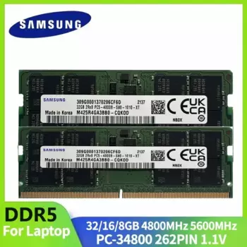 Память Samsung DDR5 для ноутбука, 8 ГБ, 16 ГБ, 32 ГБ, 4800 МГц