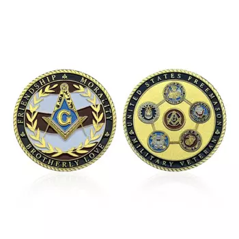 Памятная монета масонского братства OIMG