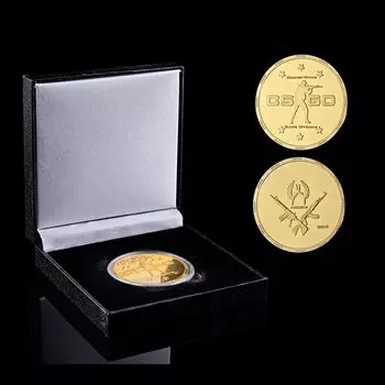 Памятная позолоченная монета CS GO SMJY