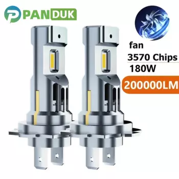 Лампы PANDUK Mini H7 для передних фар, 180 лм, 9005 Вт, H4, H11, H1, 9006, HB3, 6000, HB4, K