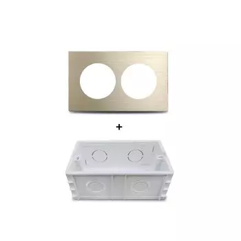 Панель для выключателя и розеток Wallpad алюминиевая L6