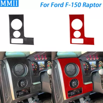 Панель из углеродного волокна для Ford F150 Raptor 2009-2014, панель для вентиляционного отверстия, отделка салона автомобиля, аксессуары, наклейка