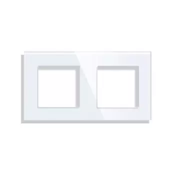 Панель переключателя Bingoelec из закаленного стекла с белыми кристаллами