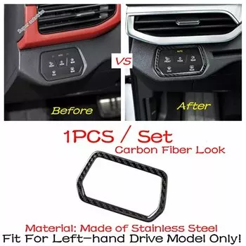 Панель переключателя лампы головного света, кнопка фар, декоративная накладка для VW Volkswagen ID.4 ID4 2021-2025, аксессуары для интерьера