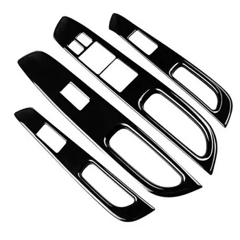 Панель переключателя окон из АБС-углеродного волокна для Nissan Note E12 E-power 2016-2019