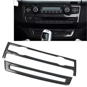 Панель переключателя вентиляционного отверстия из углеродного волокна для BMW E70 E71 X5 X6 2008 2009 2010 2011 2012 2013