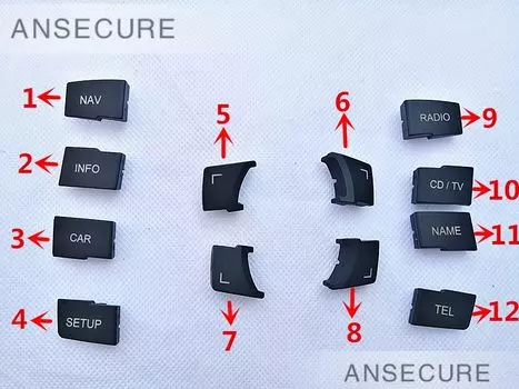 Панель переключения передач Центрального управления мультимедийная кнопка переключения крышка для Audi A6 C6 2005-2011