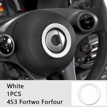 Панель переключения передач для автомобиля, крышка для выхода воздуха, рамка, белые наклейки для модификации для Smart Fortwo Forfour 453, автомобильные декоративные аксессуары