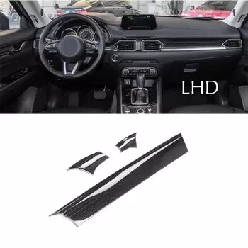 Панель приборной панели автомобиля, отделка краев, внутренний декор для Mazda CX-5 CX5 2017-2021 2022 2023 2024 KF, наклейки, полоски, аксессуары