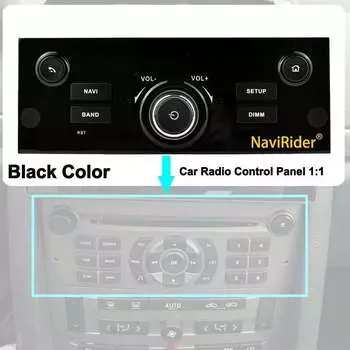 Панель управления автомобильным радиоприемником в стиле OEM для управления экраном Android для Peugeot 407 2004-2011 Автомобильный видеоплеер черного/серого цвета