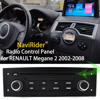 Панель управления в стиле OEM для экрана Android для RENAULT Megane 2 2002-2008 для RENAULT Fluence Автомобильный видеоплеер Plug to play