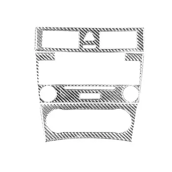 Панель управления радио навигацией из углеродного волокна для Mercedes-Benz C Class W203 2005-2007, аксессуары для интерьера автомобиля, декоративная наклейка