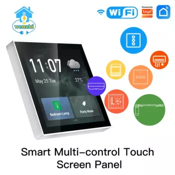 Панель управления сенсорным экраном Tuya/Smart Life Home, многофункциональная 4-дюймовая Центральная панель управления для интеллектуальных сцен, с концентратором ZigBee