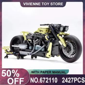 PANLOS 672110 MOC 1:5 гоночный технический мотоцикл модель автомобиля строительные блоки головоломка развивающая игрушка Рождественский подарок для детей
