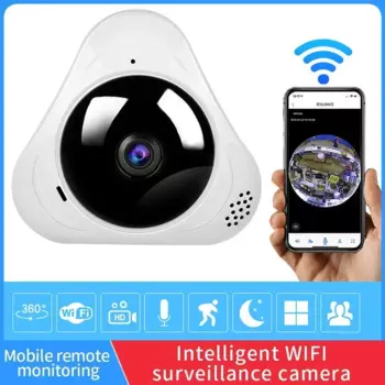 Панорамные IP-камеры рыбий глаз 1080P с ночным видением, камеры видеонаблюдения, 360 градусов, Wi-Fi защита безопасности, Smart Ho