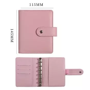 Папка Coliky A7 Macaron 6 колец из искусственной кожи