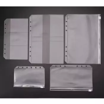 Папка для документов A5, A6, A7, ПВХ, на молнии